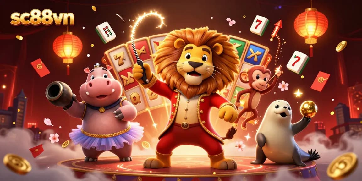 Experience excitement with sc88vn's vibrant casino characters and themed elements.