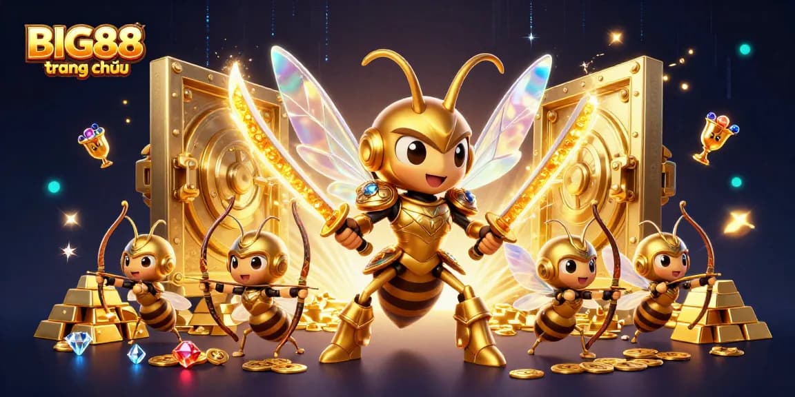 Engage with exciting games at BIG88 trang chủ, featuring golden treasures and unique character elements.