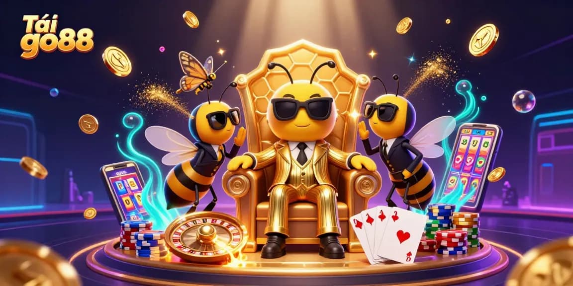 Experience fun with Tải go88 through 3D casino excitement featuring characters and game elements.