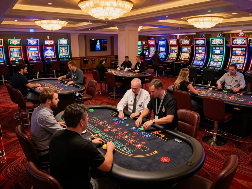 Engaging black jack gameplay at a casino featuring strategic moments with TX88 chips visible