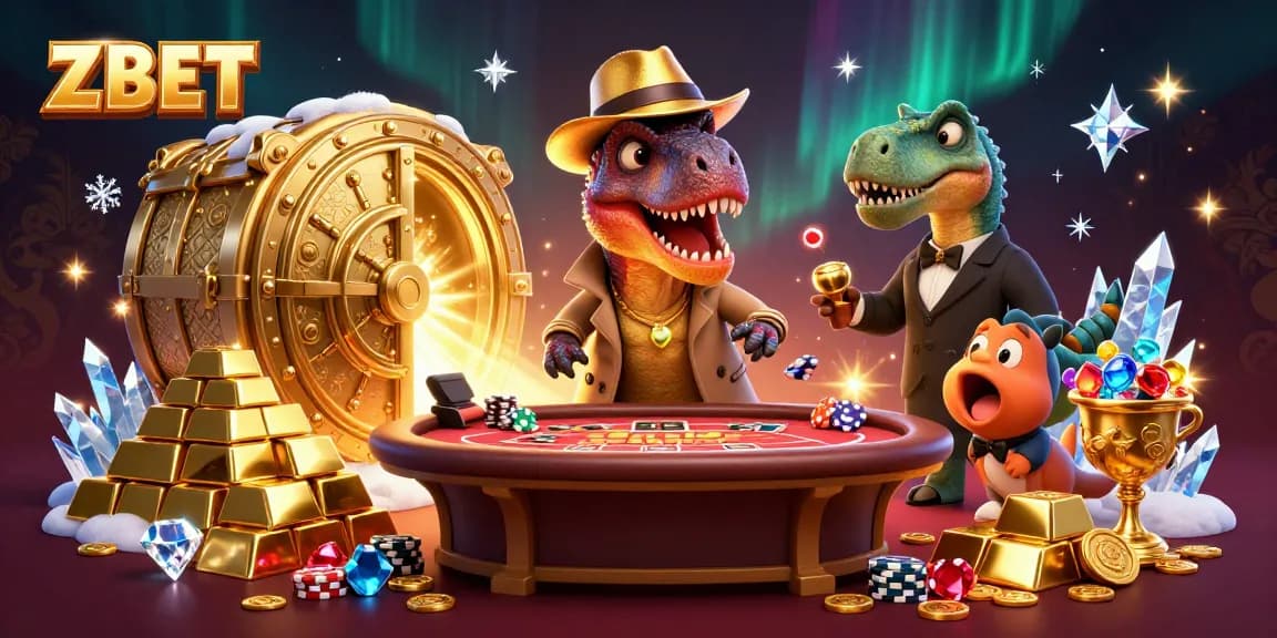 ZBET enhances your gaming experience with a thrilling blackjack scene featuring unique characters and rich treasures.