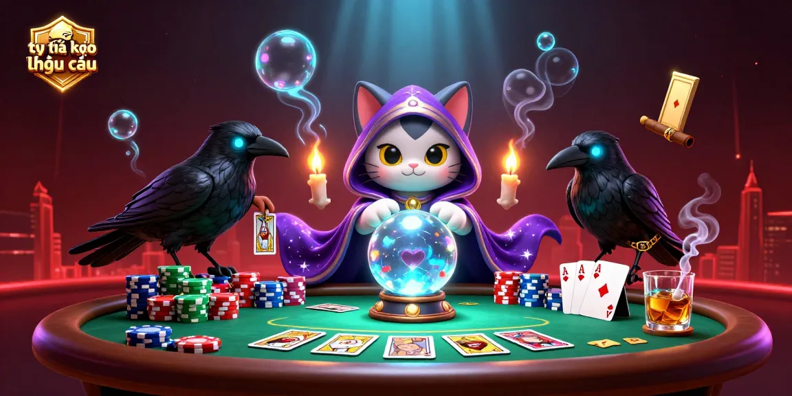 Engage with the tỷ lệ kèo nhà cái in this interactive casino scene featuring mystical characters and vibrant game elements.