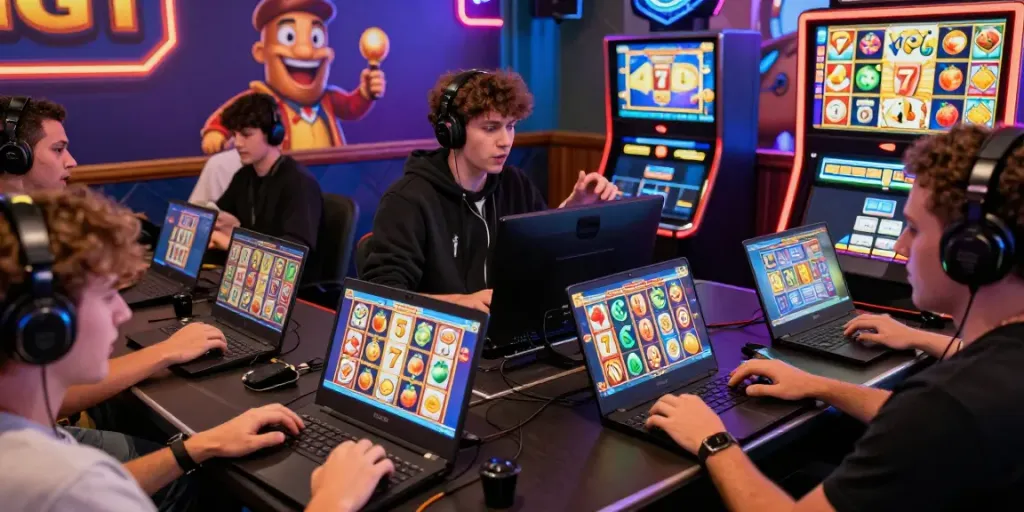 Pengalaman bermain situs slot dengan pemain antusias di kasino digital interaktif.