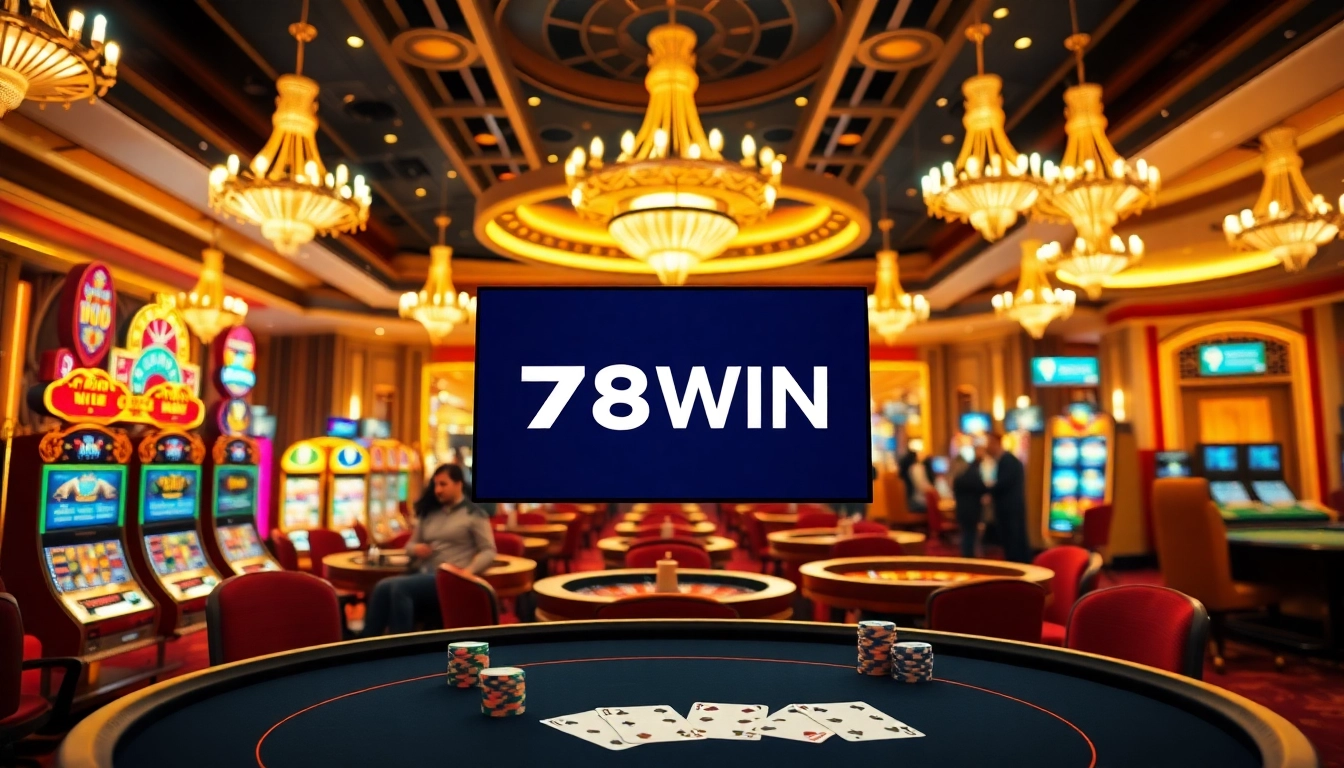 Experience the thrill of gambling at 78WIN with vibrant slot machines and engaging casino games.
