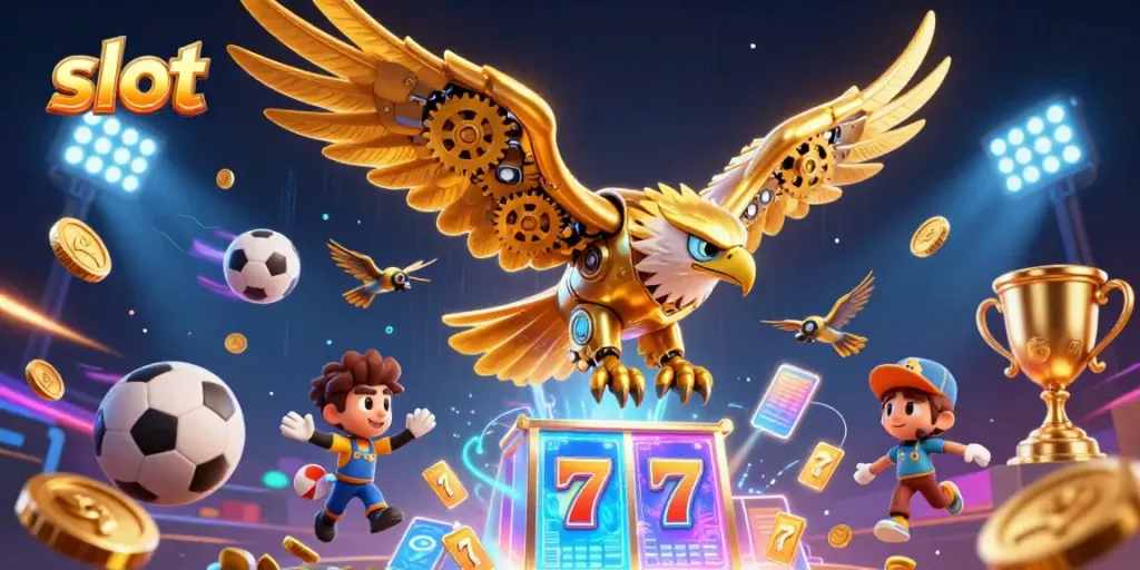 Experience the thrill of slot gaming with vibrant 3D elements and dynamic action from the casino world.