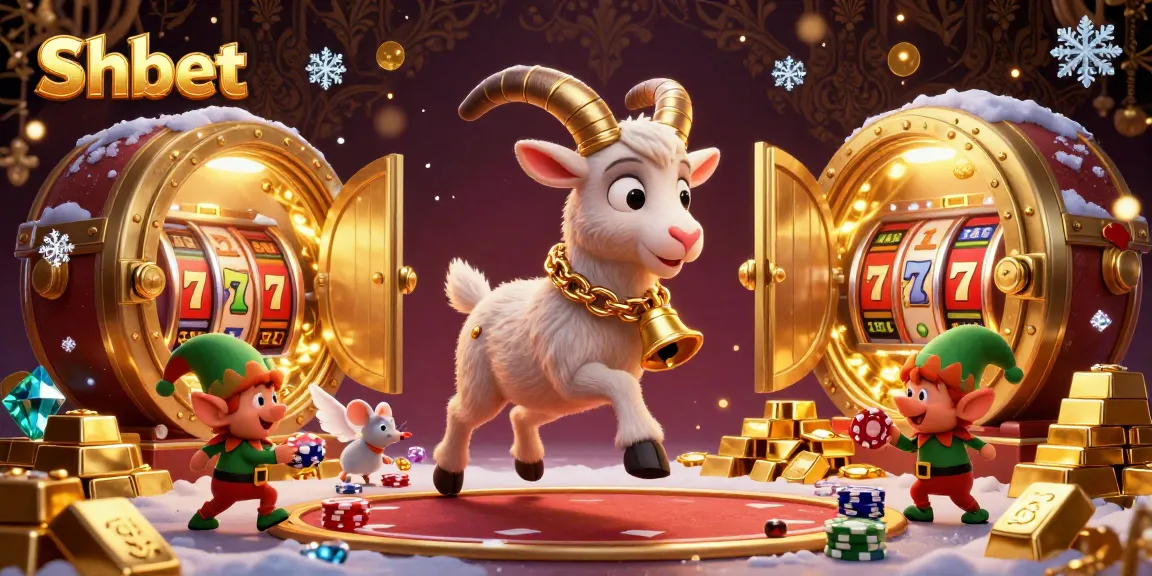 Experience the festive chaos at Shbet's holiday-horror casino with Krampus, an angel mouse, and mischievous elf gremlins.