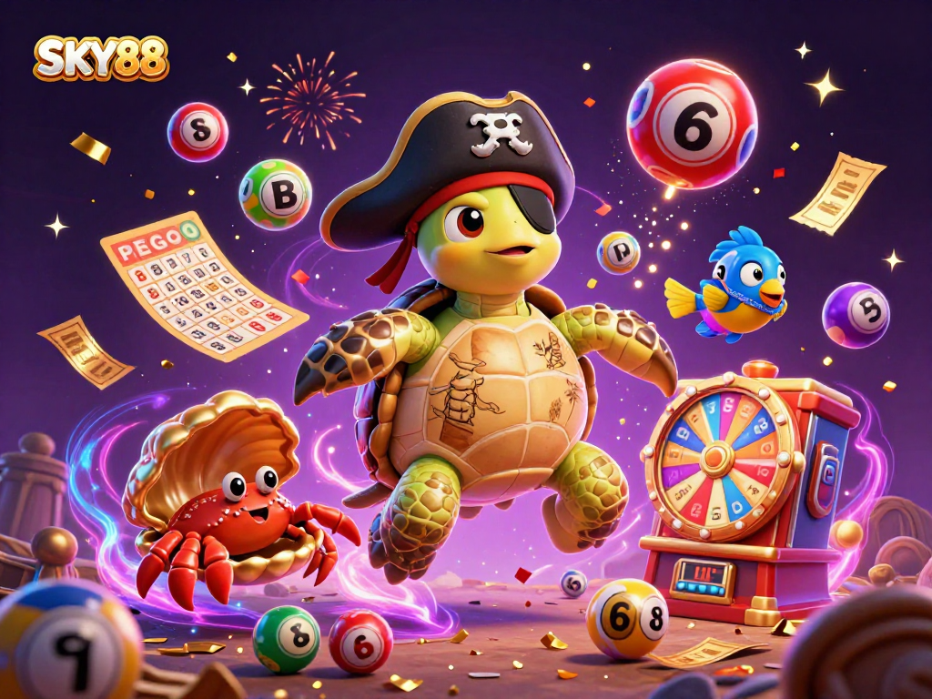 Engage with SKY88 through vibrant themed illustrations that capture the excitement of gaming.