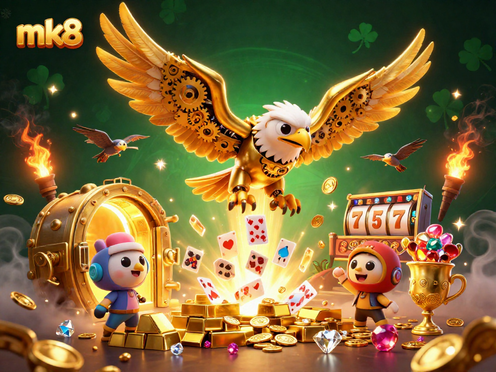 Experience thrilling gameplay with the mk8 platform, featuring vibrant casino elements.