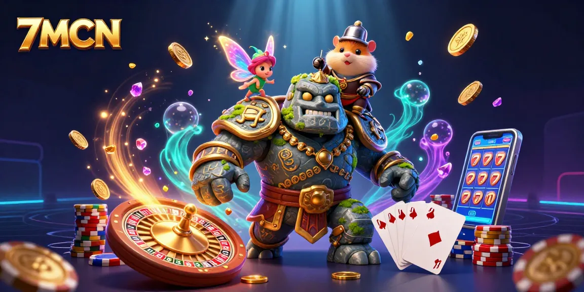 Engage with 7MCN as creatures come alive among casino treasures and magical elements.