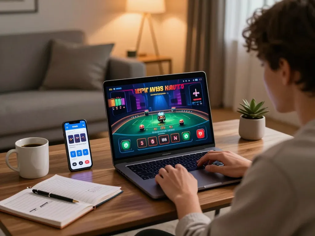Engage in exciting online gaming experiences with rr88 in a cozy living environment.