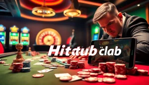Experience the thrill of Tải app Hitclub with vibrant casino games and professional gaming setups.
