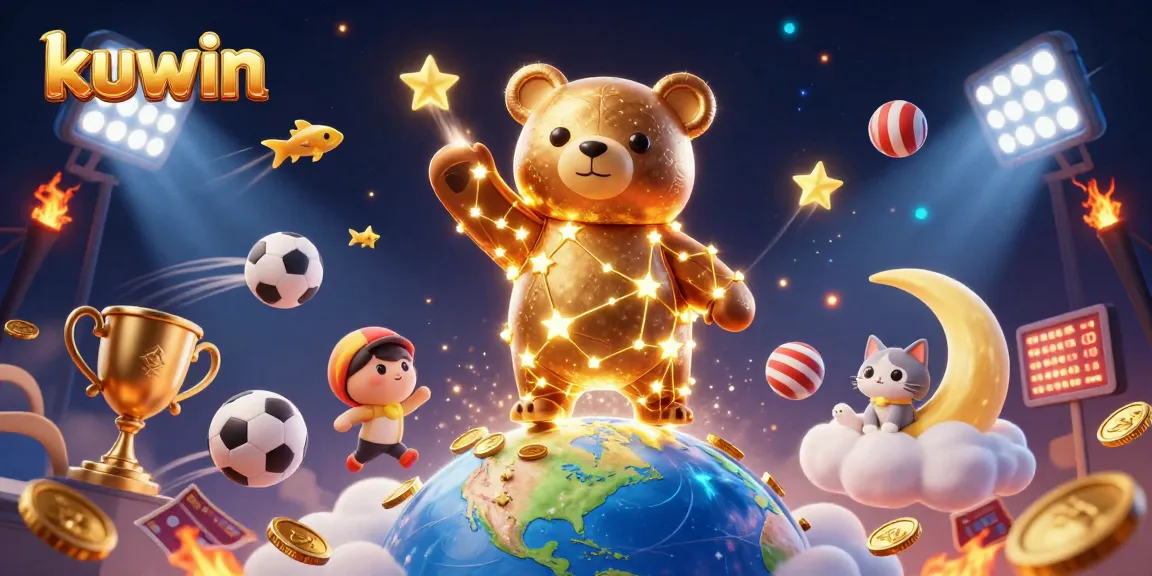 kuwin delivers thrilling casino entertainment, featuring golden stars and exciting sports elements.