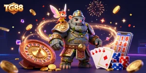 Engage with thrilling gameplay at TG88 featuring dynamic characters and exciting casino elements.