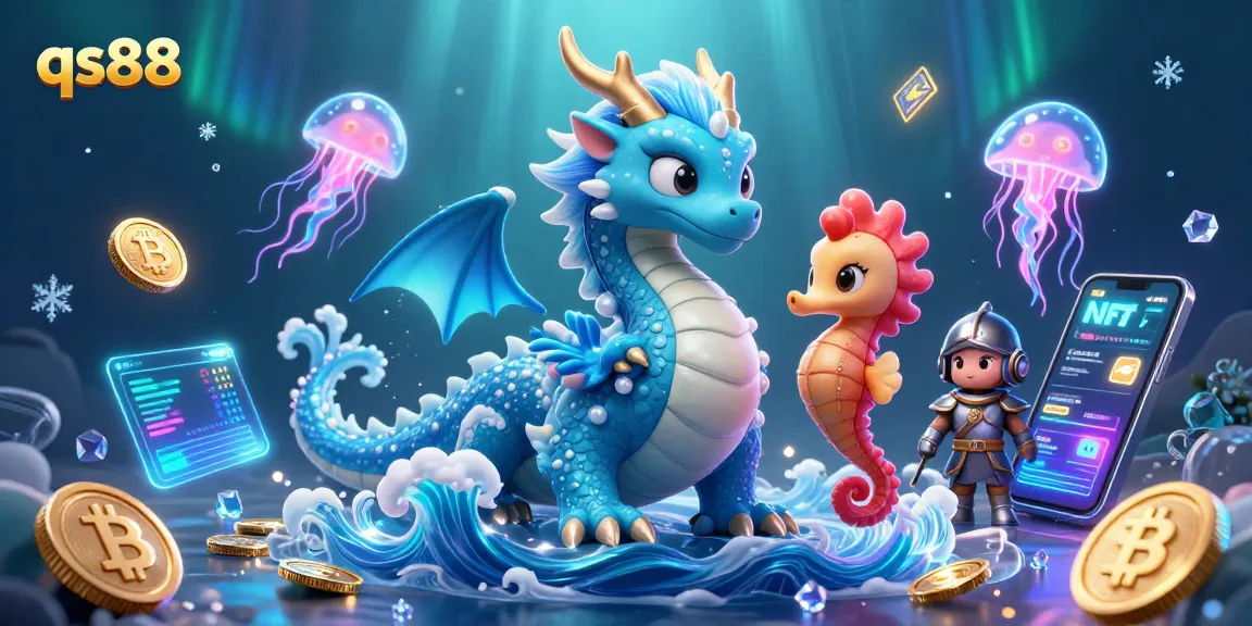 Engage in the qs88 gaming experience with vibrant sea creatures and crypto elements in a thrilling underwater scene.