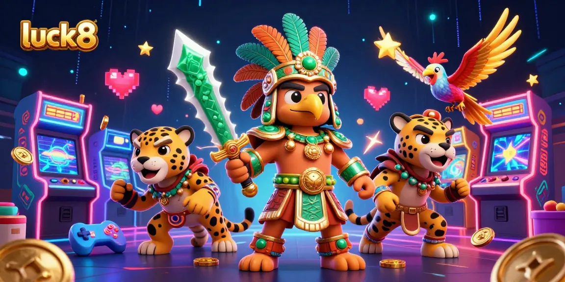 Engage with luck8's vibrant 3D casino world featuring stunning characters and dynamic game elements.